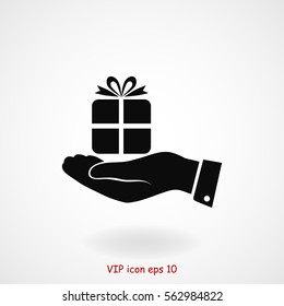 hands icon, vector best flat icon, EPS

