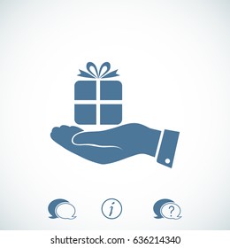 hands icon, vector best flat icon, EPS

