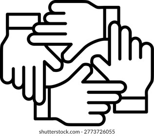 Hands Icon Vector Element line icon design vector icons