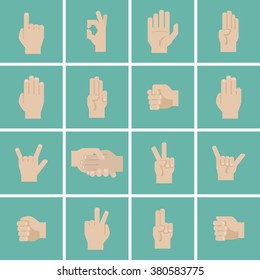 Hands icons