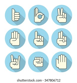 hands icons blue 3