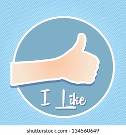 Hands Icons different concepts( i like) vector illustration