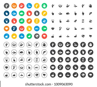 hands Icons set