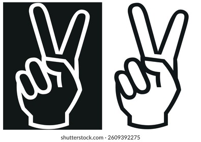 hands icons set. vector illustration