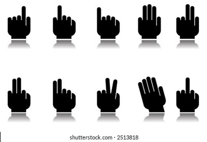 hands icon-set