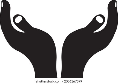 Hands icon.vector illustration on white background..eps