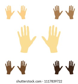 Hands Illustration Set Stock Vector (Royalty Free) 1117839722 ...