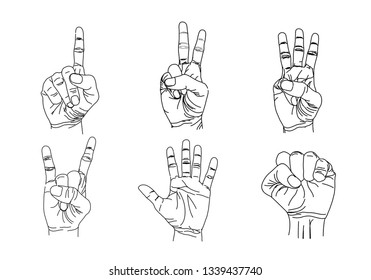 hands illustration symbol