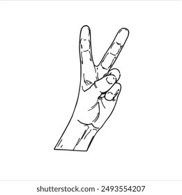 hands illustration vector hand drawn vintage
