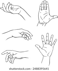 hands, mãos, illustrations, drawing, hand, vector, vetor, high five, desenho, dibujos