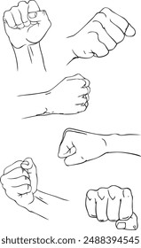 hands, mãos, illustrations, vector, vetor, hand punch, fist