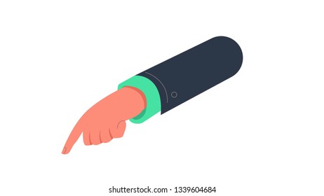 Hands isolated vector illustration