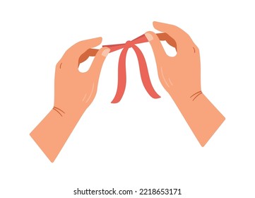 Icono de accesorio de arco de tejer manos