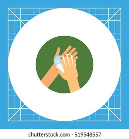 Hands Lathering Soap Icon