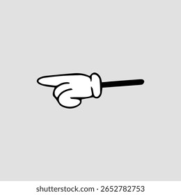 Hands and Legs in Cartoon Retro Style element stock