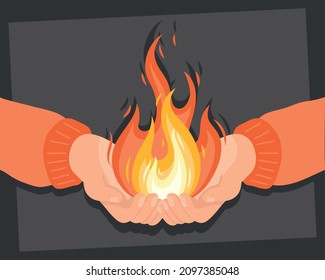 Feuerlöschfeuerlöschsystem mit Händen