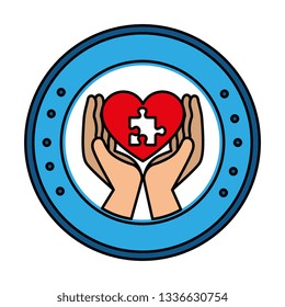 hands lifting heart with puzzle attached solution
