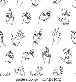 Dibujos de línea de mano vectorial patrón sin soldadura. Crear identidad de marca, invitaciones, textil, impresos de arte y más.