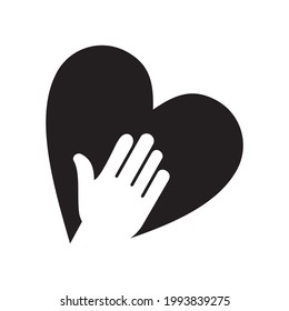 Hands logo vector illustration design