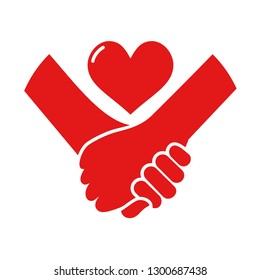 hands in love illustration