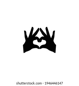 Hände, die ein Herzsymbol herstellen oder formatieren, einzeln auf weißem Hintergrund