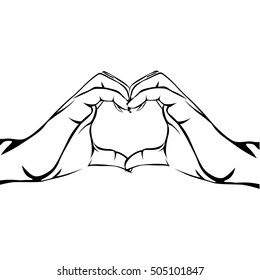 hands making heart gesture image 