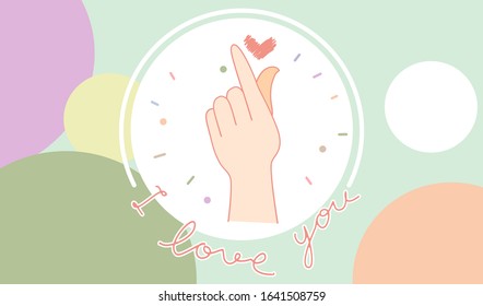 Hands making heart shape. Love concept on Valentine day.