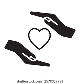 Hands making mini heart symbol icon. Mini finger heart line icons set. Hand with love icon vector illustration . 1176
