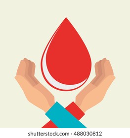hands with medicine icon