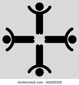 Hands Up Men Icon