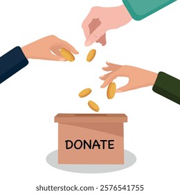 Hands with money for charity donation Fundraiser support aid supporter finance