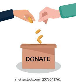 Hands with money for charity donation Fundraiser support aid supporter finance