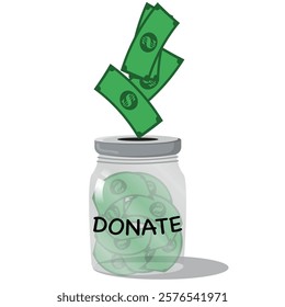 Hands with money for charity donation Fundraiser support aid 
