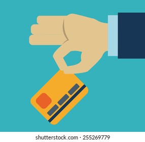 hands and money design, vector illustration eps10 graphic 
