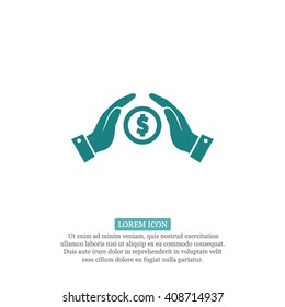 Hands money Icon