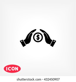 Hands money Icon