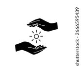 Hands Offering Light Symbolizing Healing Touch and Care