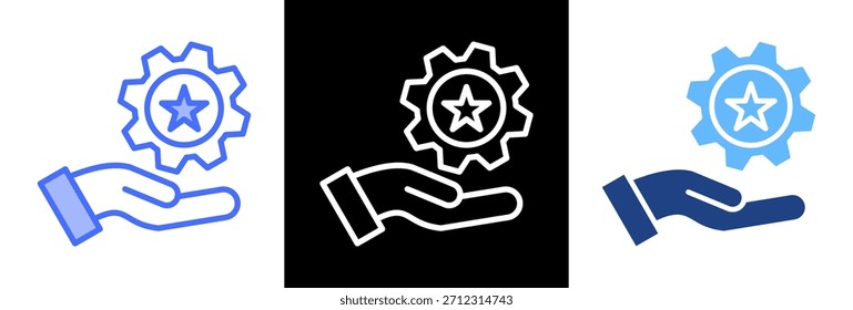 Experiencias prácticas Icon triplestyle Ilustración vectorial