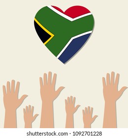 Hands up on international Nelson Mandela day