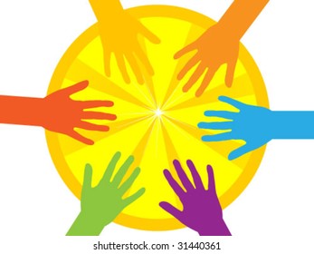 hands on slice lemon