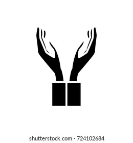 Hands with palm open