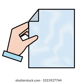 hands with paper document