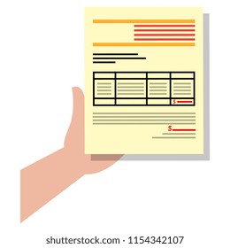 hands with paper document