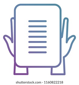 hands with paper document