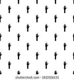 Hands pattern seamless on white background.black hands on a white background.print for clothes.pattern for paper packaging, web pages, decor, fabric, textile, postcards, backdrop site,cards, notebooks