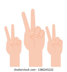 hands peace and love