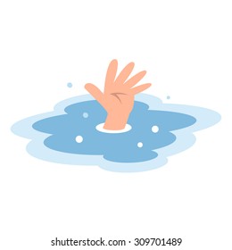 The hands of people who drown