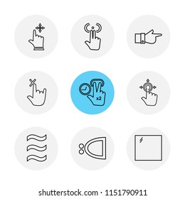 hands  pointer  arrows  directions  signs  ui  user  interface  technology  code  programming  icon vector design  flat  collection style creative  icons