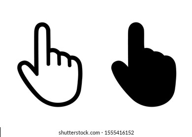 Hands with pointing finger – stock vector