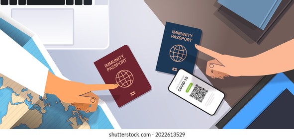 hands pointing at global immunity passports risk free covid-19 re-infection pcr certificate coronavirus immunity